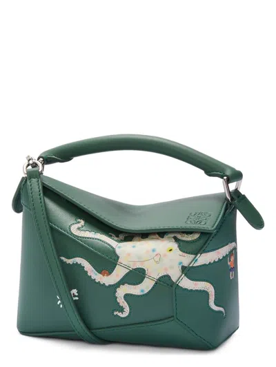 Loewe Women's Mini Puzzle Bag In Vetiver