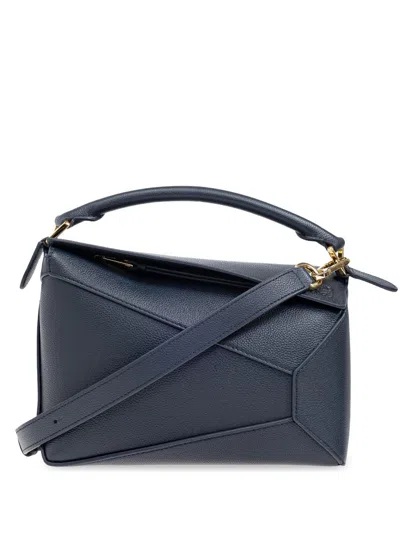 Loewe Women Puzzle Edge Small Leather Handbag In Multi