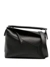 Loewe Women Puzzle Edge Small Leather Handbag In Multi