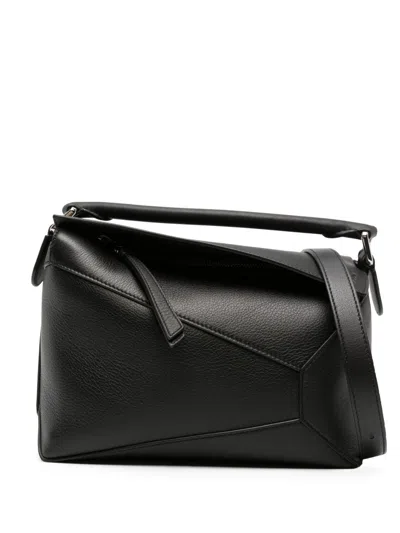 Loewe Women Puzzle Edge Small Leather Handbag In Multi
