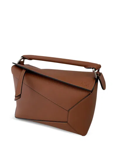 Loewe Women Puzzle Edge Small Leather Handbag In Multi