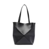 Loewe Puzzle Fold Medium Tote Women In Black