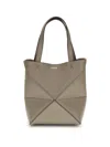 Loewe Women Puzzle Fold Mini Tote Bag In Gray