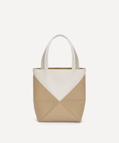 Loewe Women's Puzzle Fold Mini Tote Bicolour Bag