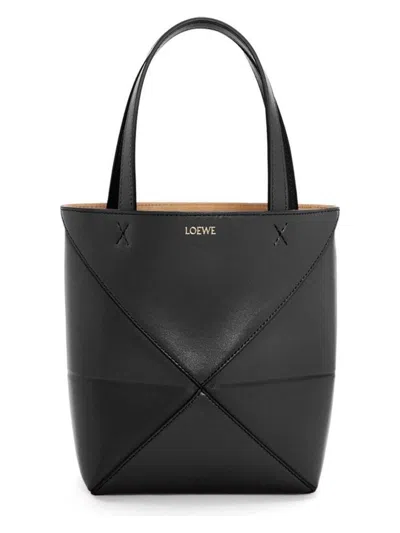 Loewe Women's Puzzle Fold Tote Mini In Black