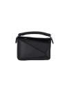 Loewe Small Leather Puzzle Top-handle Bag In Black