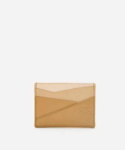 Loewe Women's Puzzle Plain Leather Cardholder
