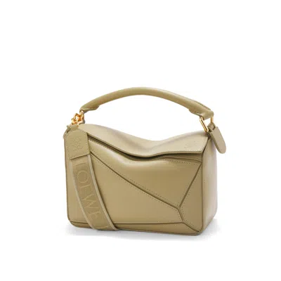 Loewe Women's Puzzle Small Bag In Clay Green