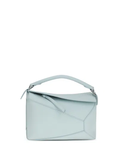 Loewe Geometric-paneled Puzzle Handbag In Blue