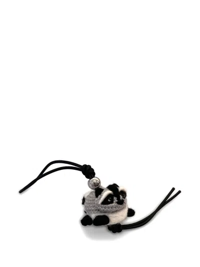 Loewe Women Raccoon Charm In Black
