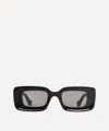 Loewe Womens Black G736270x18 Rectangular Logo-embellished Acetate Sunglasses In Black