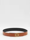 Loewe Reversible Anagram Belt In Brown