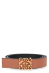 Loewe Anagram Buckle Reversible Belt In Black