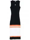 Loewe Ribbed Cotton Jersey Tank Dress In Blue