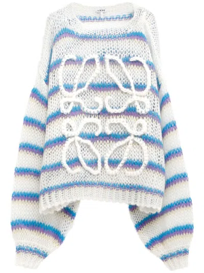LOEWE LOEWE WOMEN RIGHE, ANAGRAM RICAMATO MAGLIA G.COLLO