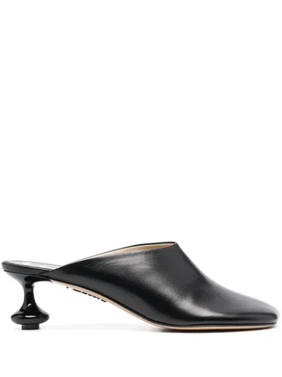 Loewe Toy Leather Drop Stiletto Mules In Black