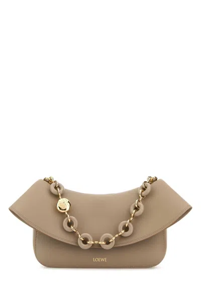 Loewe Women Sand Leather Medium Ola Shoulder Bag In Brown