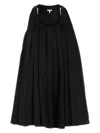 Loewe Mini Abito In Raso Nero Donna
