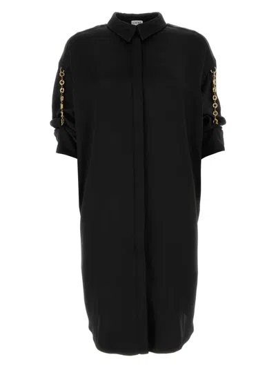 LOEWE WOMEN'S SATIN SHIRT DRESS