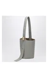 Loewe Medium Pebble Leather Bucket Bag In Grey