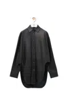 Loewe Tailored Shirt With Curved Hem And Spread Collar