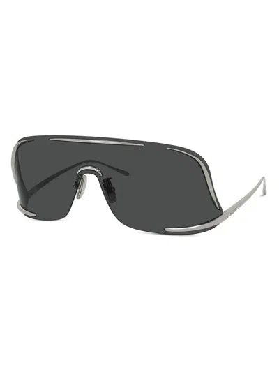 Loewe Women's Signature 140mm Shield Sunglasses In Black