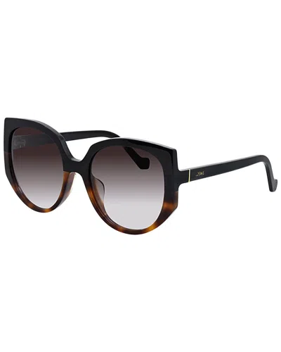 Loewe Women's Signature 57mm Sunglasses In Burgundy
