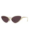 Loewe Lunettes De Soleil Shooting Star En Acier Inoxydable In Brown