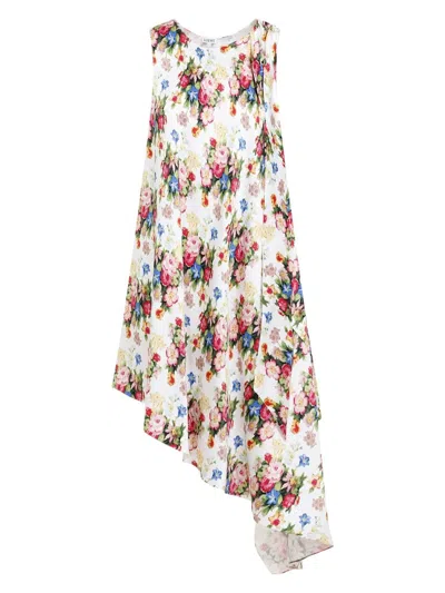 LOEWE WOMEN'S SILK ASYMMETRIC DRESS