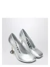 Loewe Toy Metallic Leather Stiletto Pumps In Metal