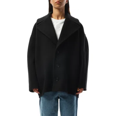 Loewe Women's Single Breasted Short Coat In Black