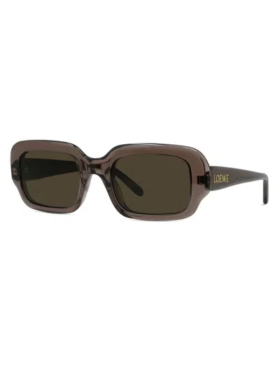 Loewe Women's Slim 54mm Rectangular Sunglasses In Brown