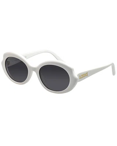 Loewe Women's Slim 54mm Sunglasses In White