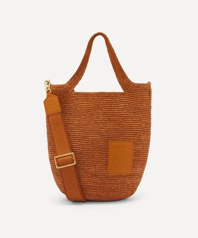 Loewe Women's Slit Raffia Tote Bag