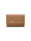 Loewe Textured Panel Wallet In Brown
