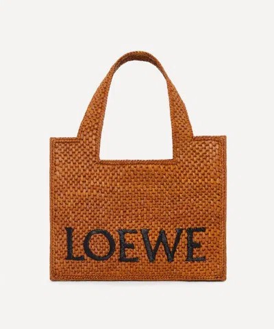 Loewe Women's Small Honey Gold Font Tote Bag