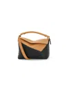 Loewe Womens Warm Desert/black Puzzle Edge Small Leather Cross-body Bag In Beige