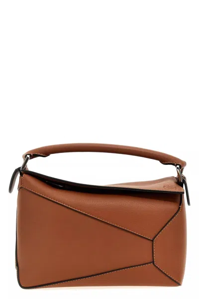 Loewe Women 'small Puzzle' Handbag In Brown