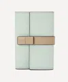 Loewe Womens Frozen/clay Vertical Small Leather Wallet