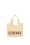 Loewe Women's Smallfont Tote Bag In Nude & Neutrals