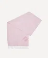 Loewe Womens Soft Pink Anagram-pattern Wool And Cashmere-blend Scarf In Pink