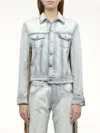 Loewe Women's Stripe Band Denim Jacket