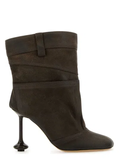 LOEWE WOMEN'S SUEDE ANKLE BOOTS