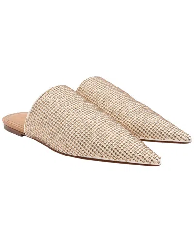 Pre-owned Loewe Women's Suede Rhinestone Embellished Pointed-toe Mule (authentic Pre-loved)