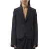 Loewe Navy Blue Wool Blazer In Dark Navy Blue