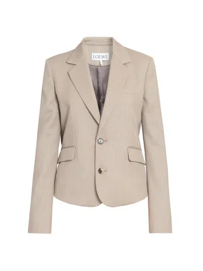 Loewe Women's Tailored Stretch Blazer In Neutral