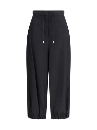 Loewe Women Technical Fabric Pants In Black