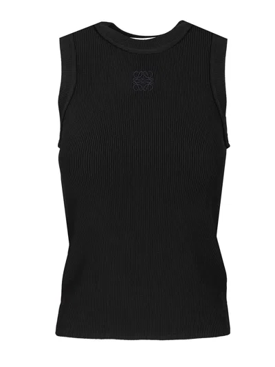 Loewe Boat Collar Vest In Black