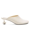 Loewe Women's Toy 45mm Leather Mules In White