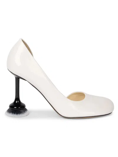 Loewe Women's Toy Brush Patent Pumps In Almost Optic